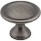 Elements 1-1/8" Diameter Brushed Pewter Button Watervale Cabinet Mushroom Knob 647BNBDL - alternate 1